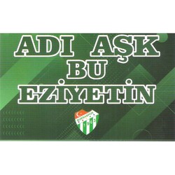 BURSASTORE - Sticker Adı Aşk Bu Eziyetin (12x7,5)