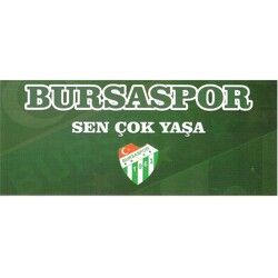 BURSASTORE - Sticker Bursaspor Sen Çok Yaşa (18x7,5)