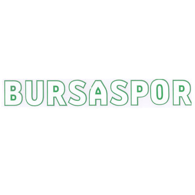 Sticker Bursaspor Yazı Beyaz Yeşil (2,5x18)