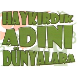 BURSASTORE - Sticker Haykırdık Adını Dünyalara (11,5x8,5)