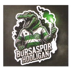 BURSASTORE - Sticker Timsah Bursaspor Hooligan (10x9,5)