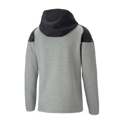 BURSASTORE - Sweat Puma Fermuarlı Kapşonlu Gri Siyah (1)