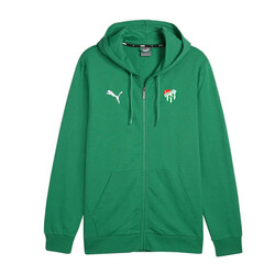 BURSASTORE - Sweat Puma Fermuarlı Kapşonlu Logo Yeşil