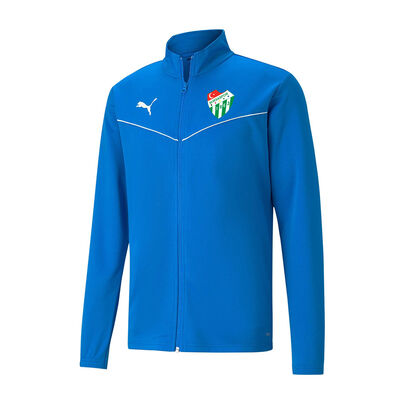 Sweat Puma Fermuarlı Logo Mavi