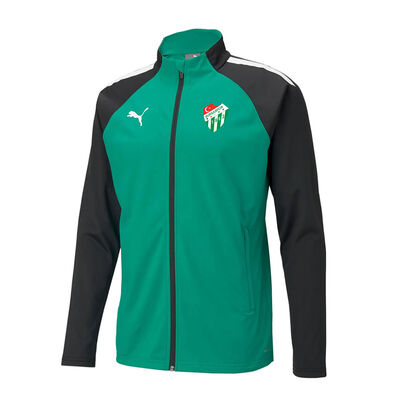 Sweat Puma Fermuarlı Yeşil Siyah