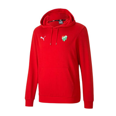 Sweat Puma Kapşonlu Logo Kırmızı