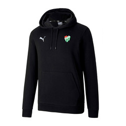 Sweat Puma Kapşonlu Logo Siyah - Thumbnail