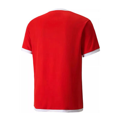 T-Shirt Puma 0 Yaka Logo Kırmızı Beyaz