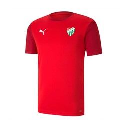 BURSASTORE - T-Shirt Puma 0 Yaka Logo Kırmızı