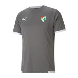 T-Shirt Puma 0 Yaka Logo Füme Beyaz - Thumbnail