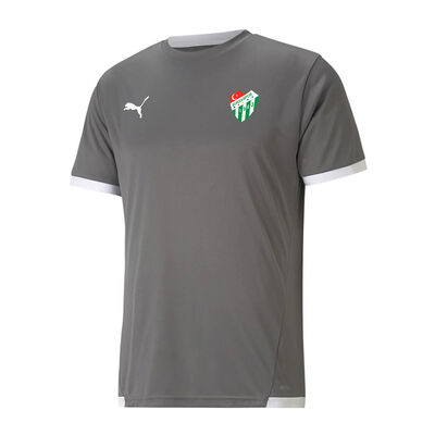 T-Shirt Puma 0 Yaka Logo Füme Beyaz