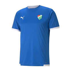 BURSASTORE - T-Shirt Puma 0 Yaka Logo Mavi Beyaz