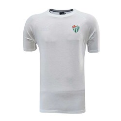 BURSASTORE - T-Shirt Puma Basic 0 Yaka Logo Beyaz