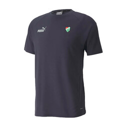 BURSASTORE - T-Shirt Puma Basic 0 Yaka Logo Lacivert