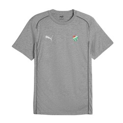 T-Shirt Puma Basic 0 Yaka Logo Gri - Thumbnail