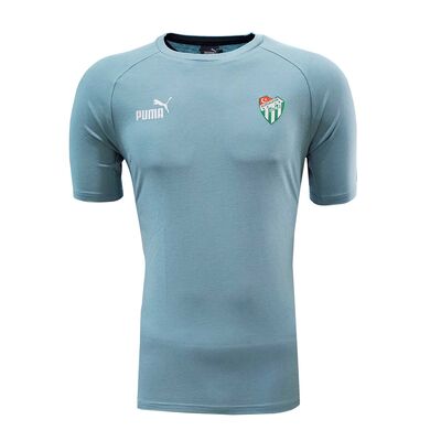 T-Shirt Puma Basic 0 Yaka Logo Mint Yeşil